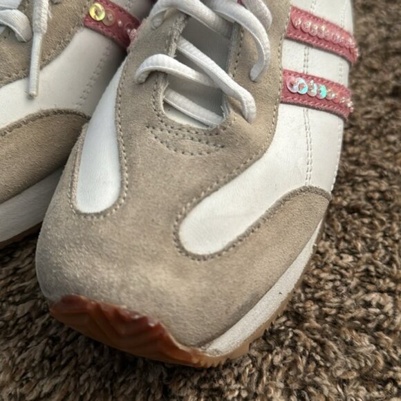 Vintage l.e.i Trainers Pink and White Shoes Size 9 1/2 - Picture 9 of 13